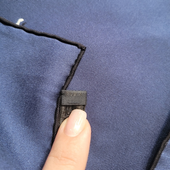 Burberry Prorsum Silk Scarf London City Brilliant Navy Print Unique Authentic - Picture 7 of 14